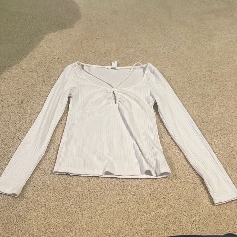 H&M White Long Sleeve